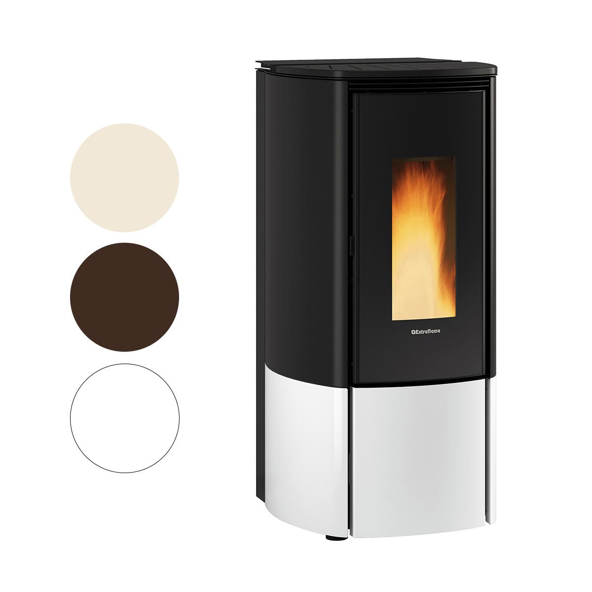 Pelletofen Extraflame Evolution Line Katia 11 mit 11 kW - Verkleidung: bronze