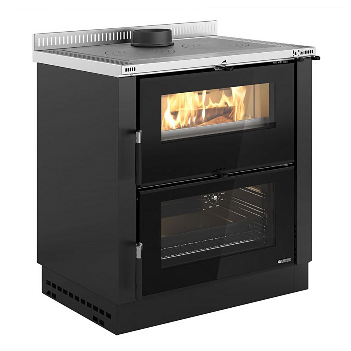 Küchenofen La Nordica Verona XXL mit 7 kW - Verkleidung: Stahl anthrazit