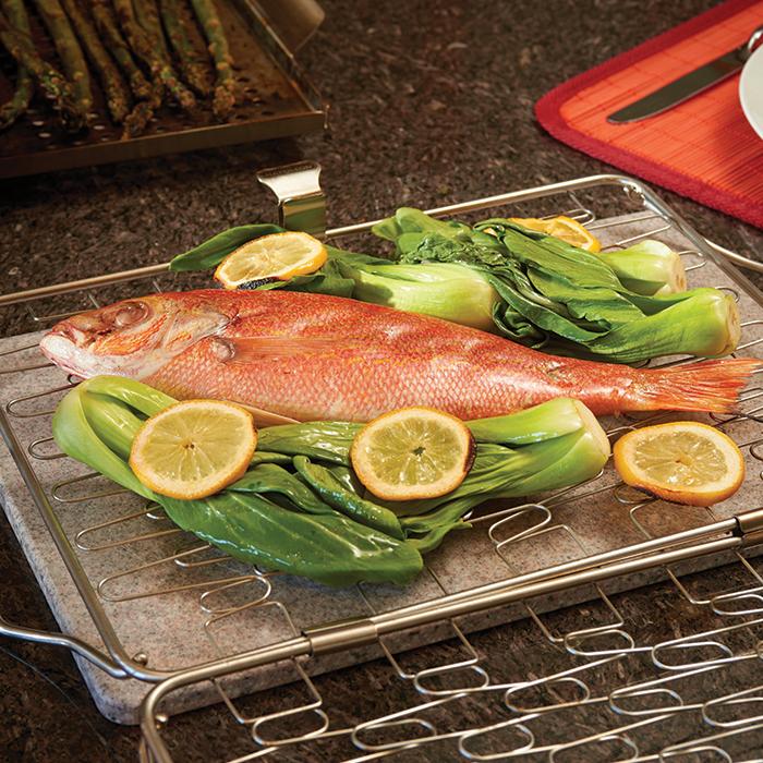 Grillzubehör Napoleon Fisch- und Gemüsehalter klappbar
