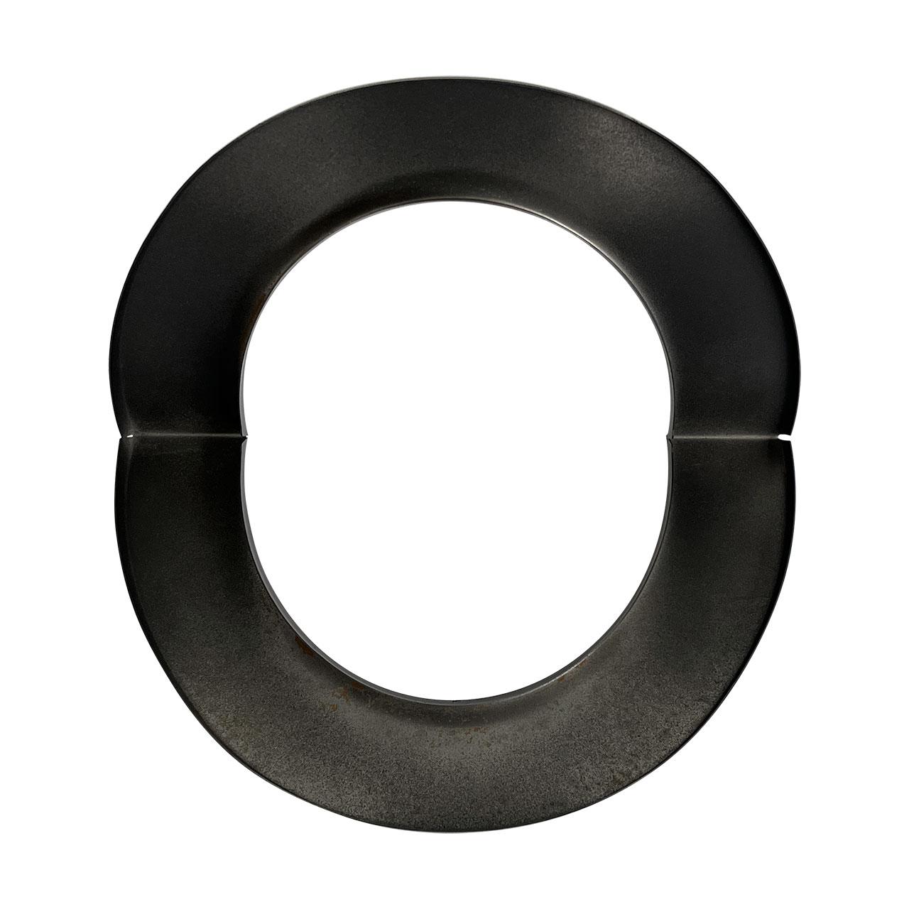 Ofenrohr Rosette für Außenecke DN 150 mm Schwarz