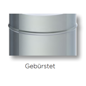 Edelstahl gebürstet