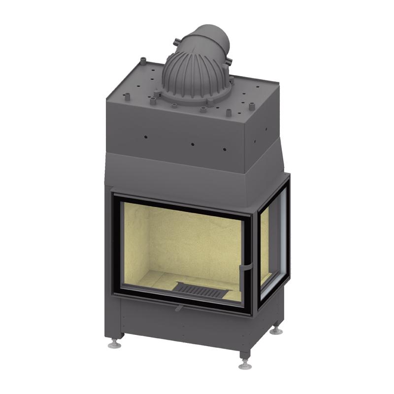 Kamineinsatz wasserführend Schmid Ekko W R 67(45)s 14,9 kW