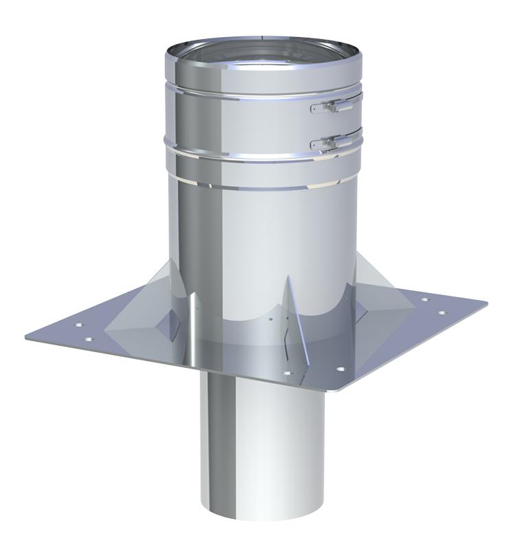Jeremias DW Grundplatte für Kaminerhöhung - maximale Aufbauhöhe: 3m - für Schornstein-Innendurchmesser: 200mm