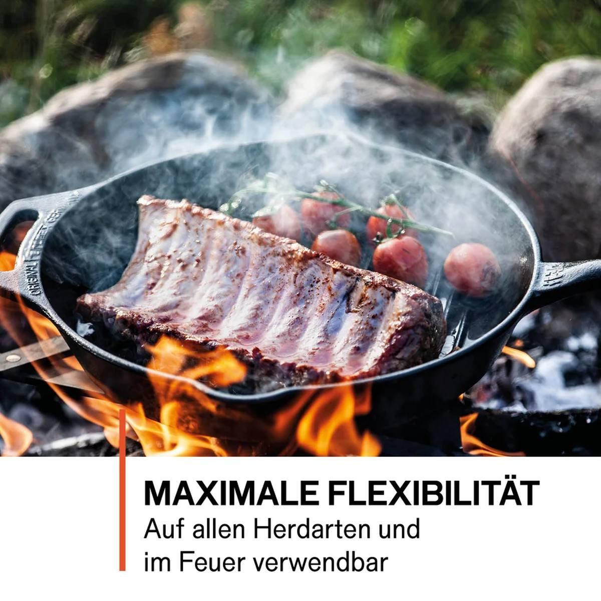 Petromax Grill-Feuerpfanne gp35 - Ausführung: mit Stiel