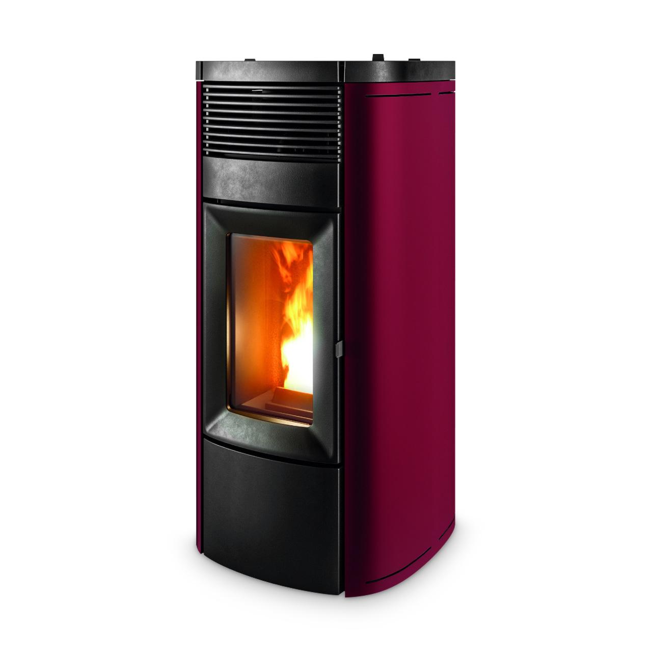 Pelletofen MCZ Musa Comfort Air 12 UP! 11,9 kW - Ausführung: 304 Bordeaux metal