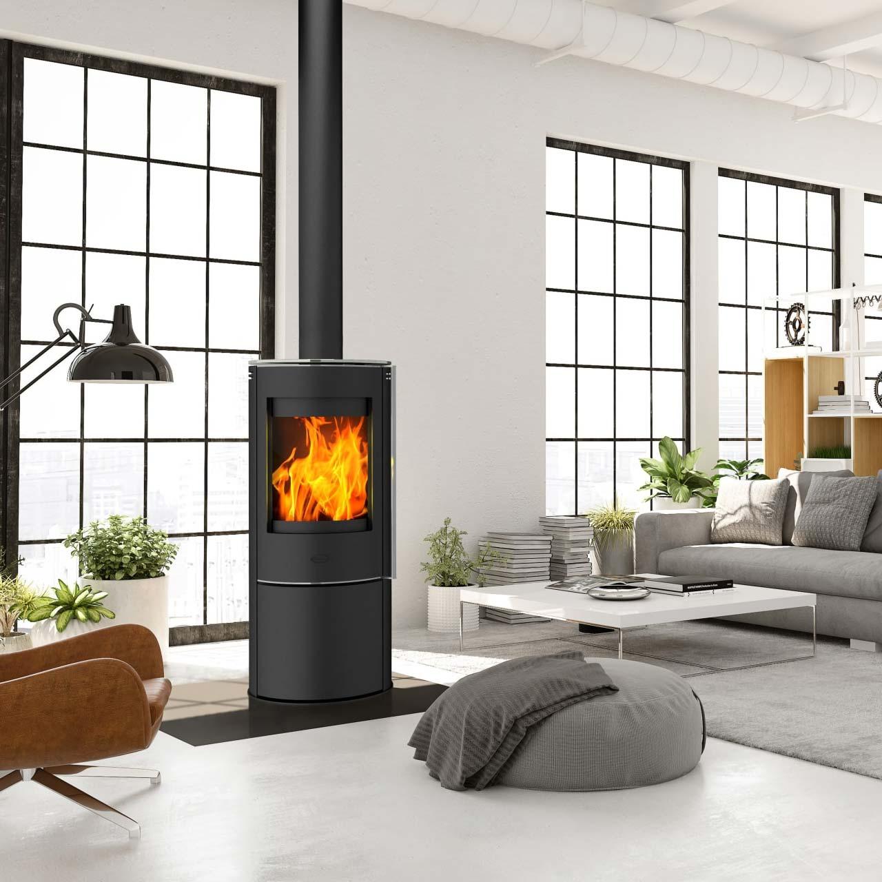 Kaminofen Fireplace Elite Toronto - Ausführung: Topplatte Glas