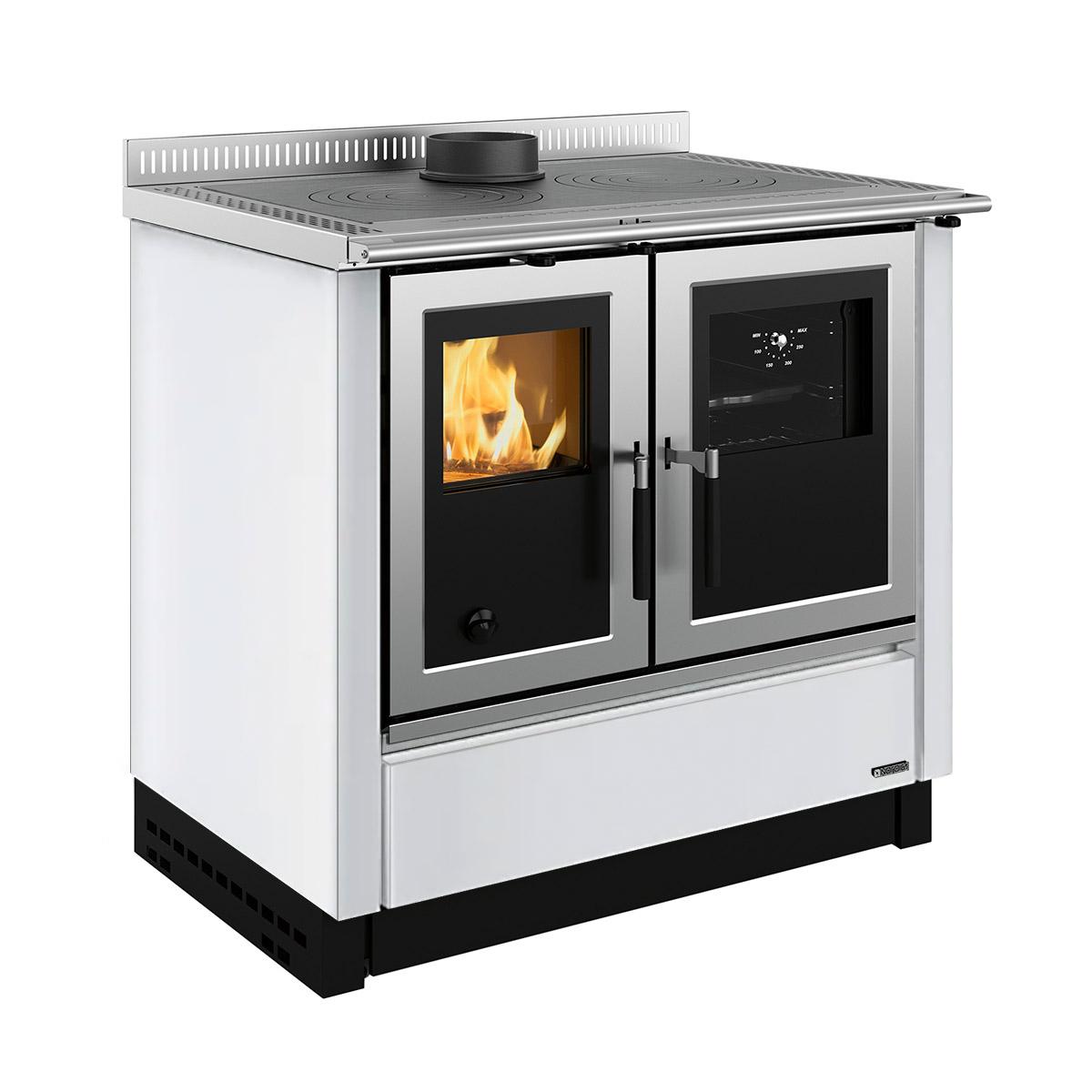 Küchenofen La Nordica Venezia.16 mit 8,3 kW - Verkleidung: Stahl weiß
