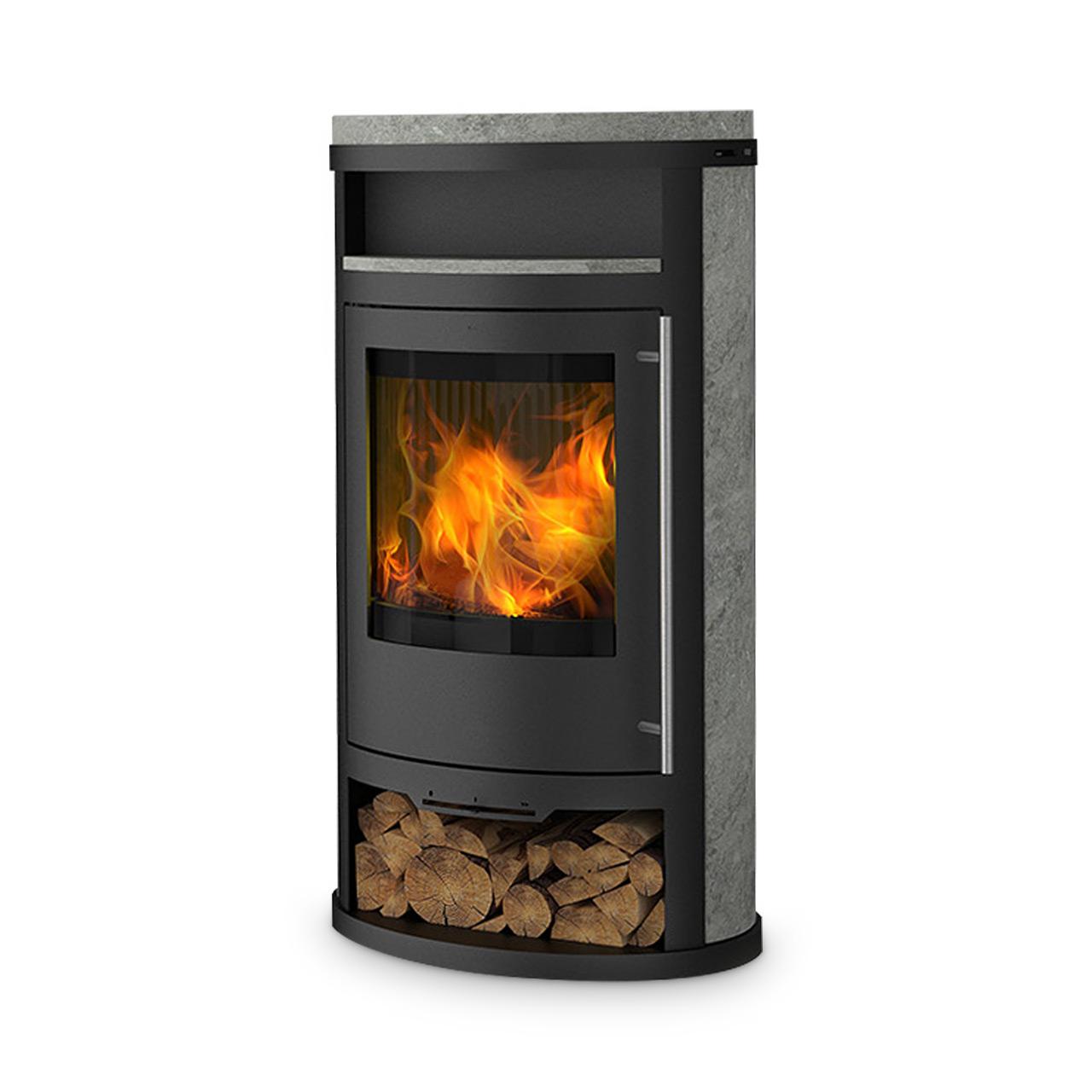 Kaminofen Olsberg Salado Compact mit 6 kW - Verkleidung: Serpentin