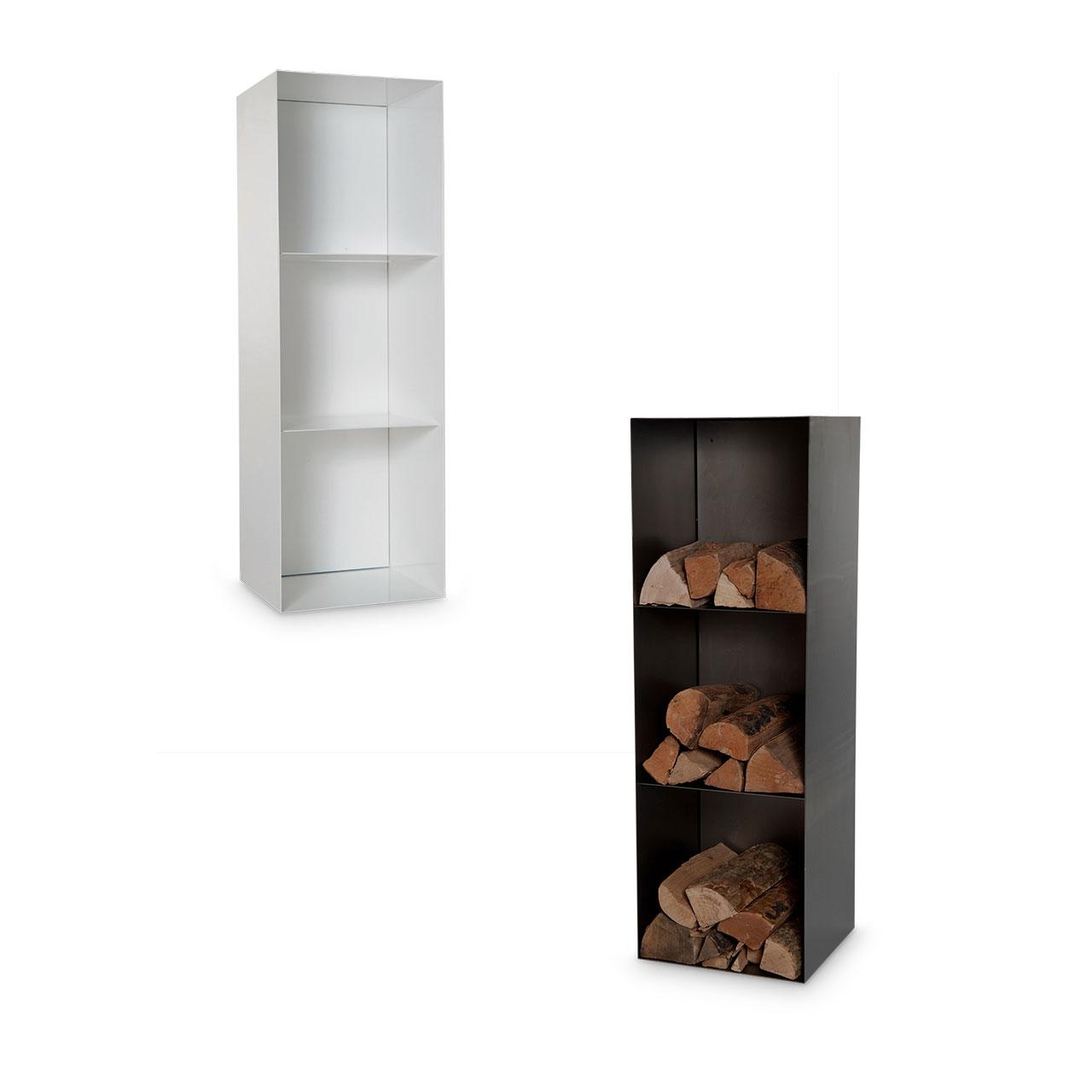 Kaminholzregal CB-Tec 40x120 cm - Ausführung: Weiß