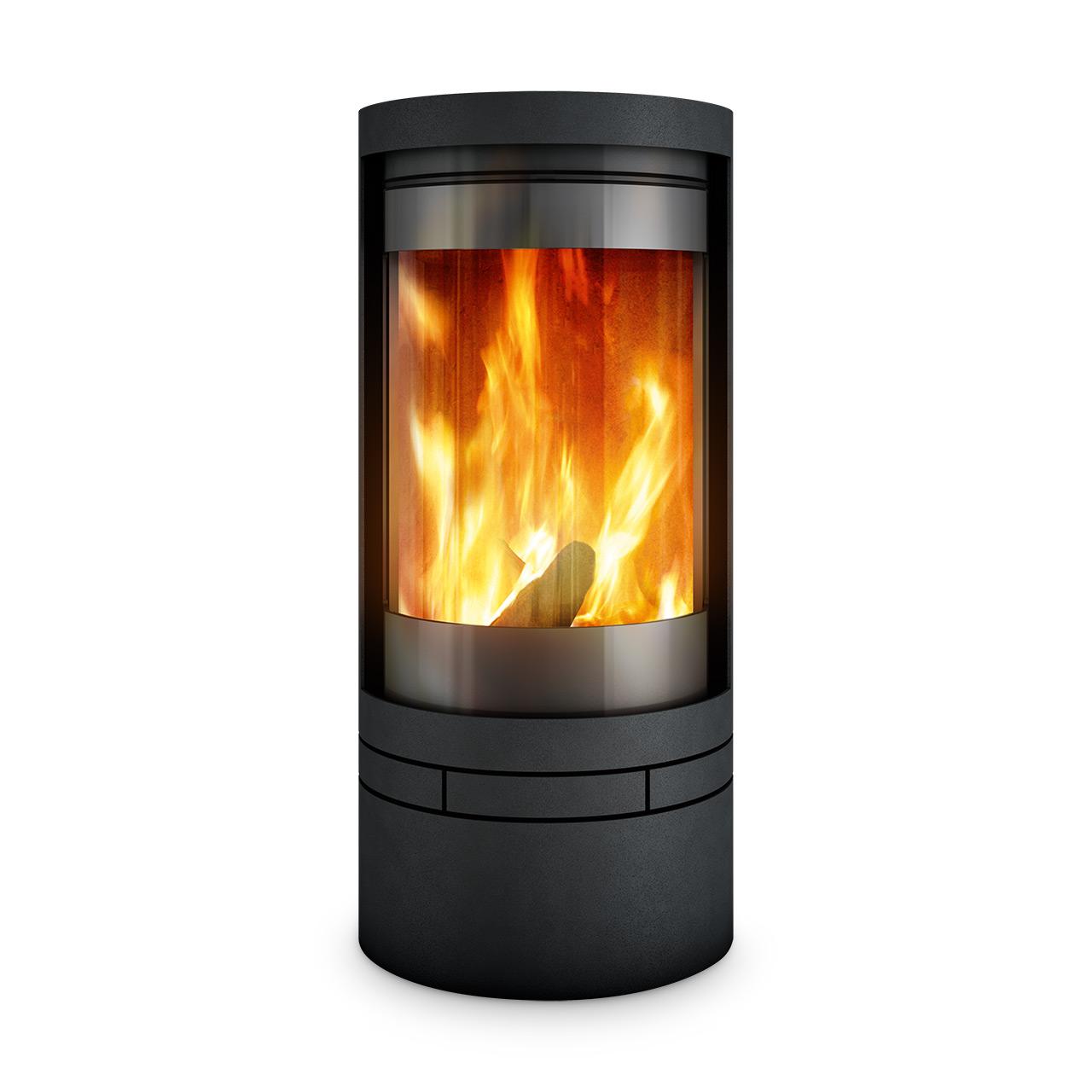 Kaminofen Skantherm Elements Rund 2.0, 6,7 kW - Ausführung: Elements Rund 2.0, RLU, Brennkammer feststehend