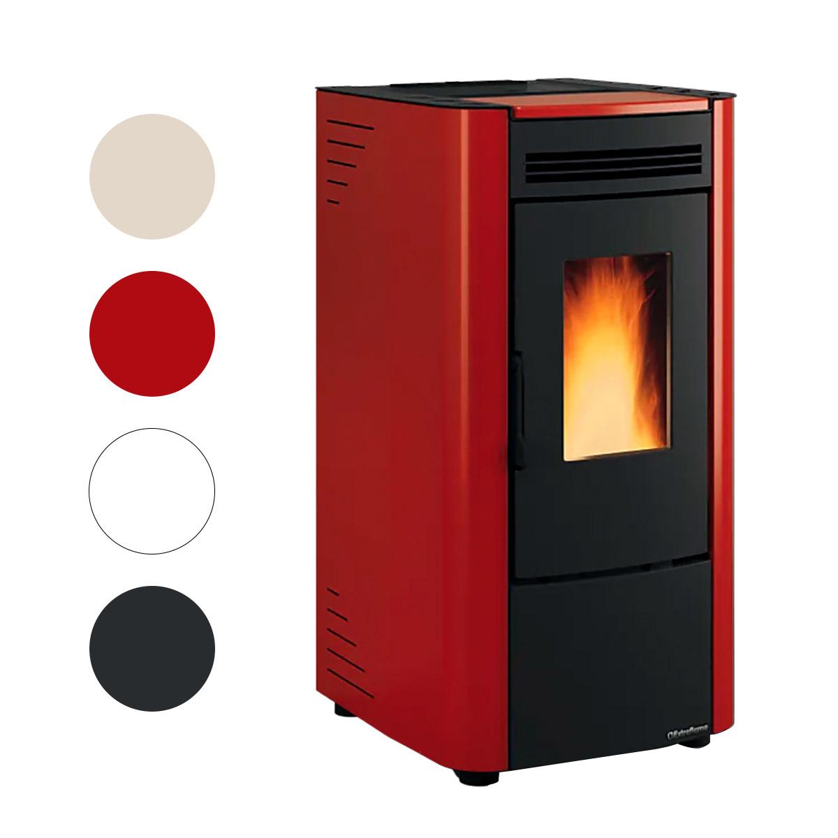 Pelletofen Extraflame Ketty 5.0 mit 6,5 kW - Verkleidung: weiß