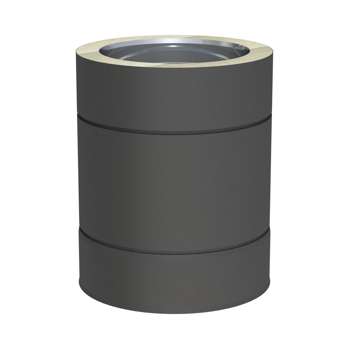 Jeremias DW-BLACK Längenelement - für Schornstein-Innendurchmesser: 200mm - Länge: 250mm