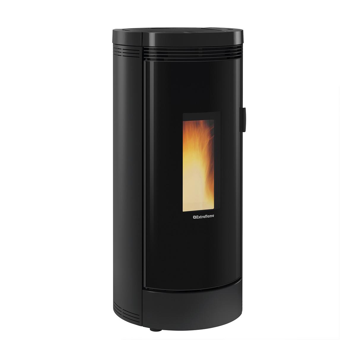 Pelletofen Extraflame Prestige Line Debby Evo mit 9 kW - Verkleidung: schwarz