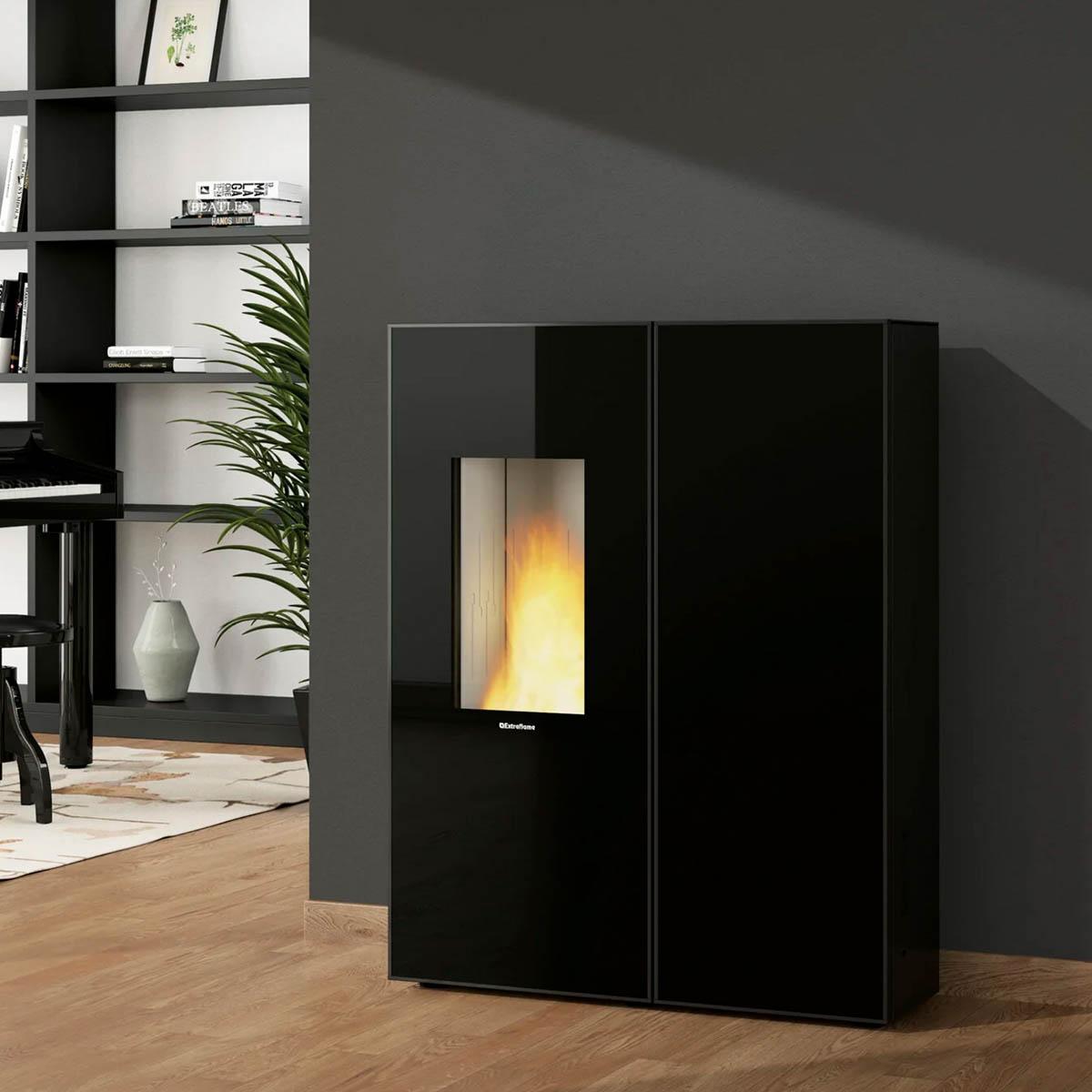Pelletofen Extraflame Prestige Line Sharon Plus mit 10 kW - Verkleidung: Crystal
