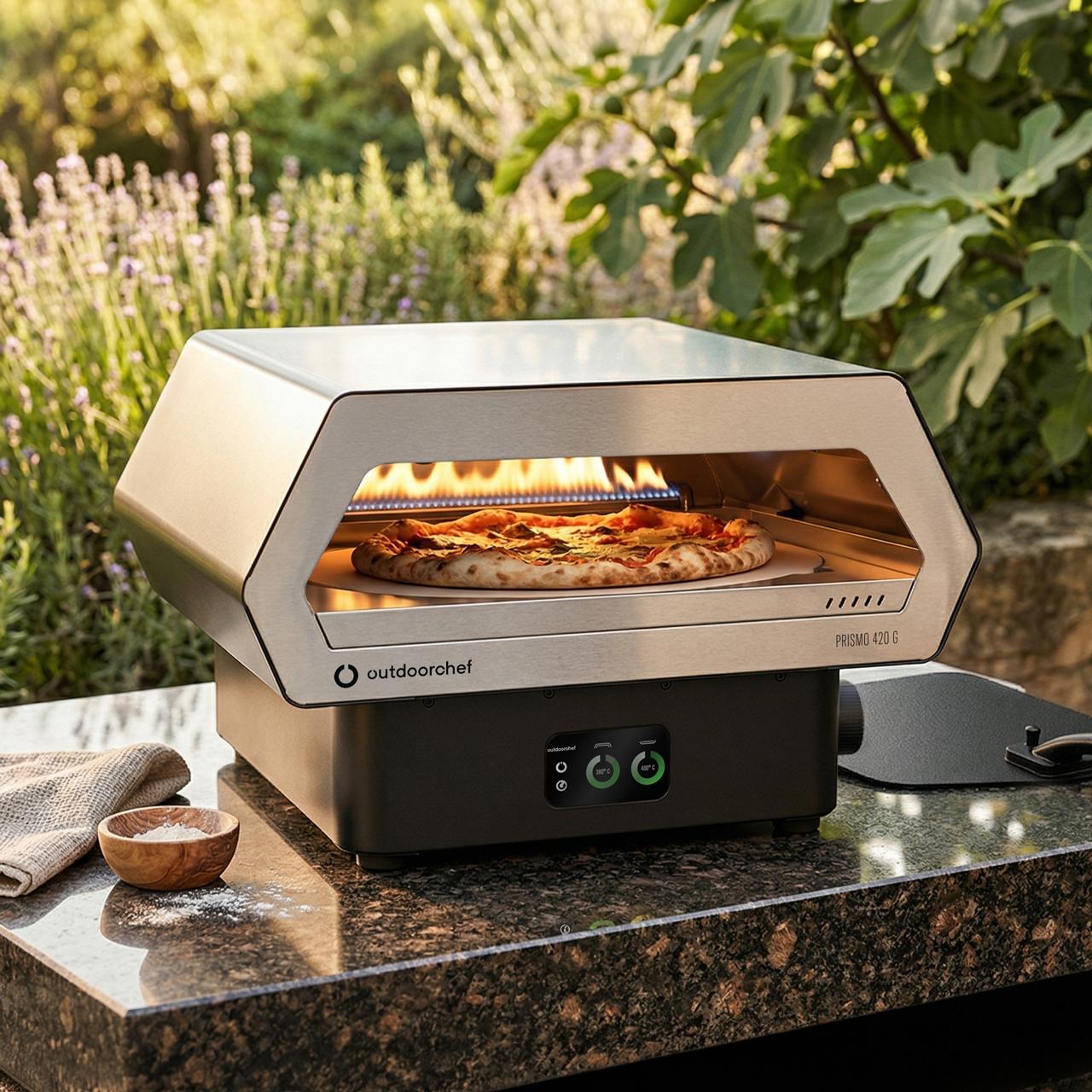 Pizzaofen Outdoorchef Prismo 420 G inkl. Schlauch & Regler