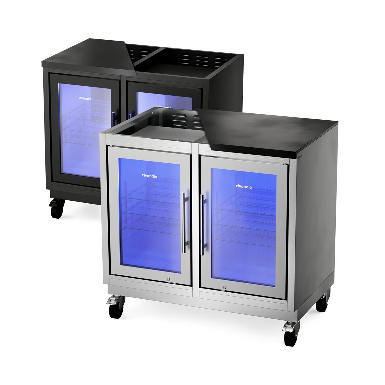 Outdoorküche vivandio quub / Doppel Kühlschrankmodul