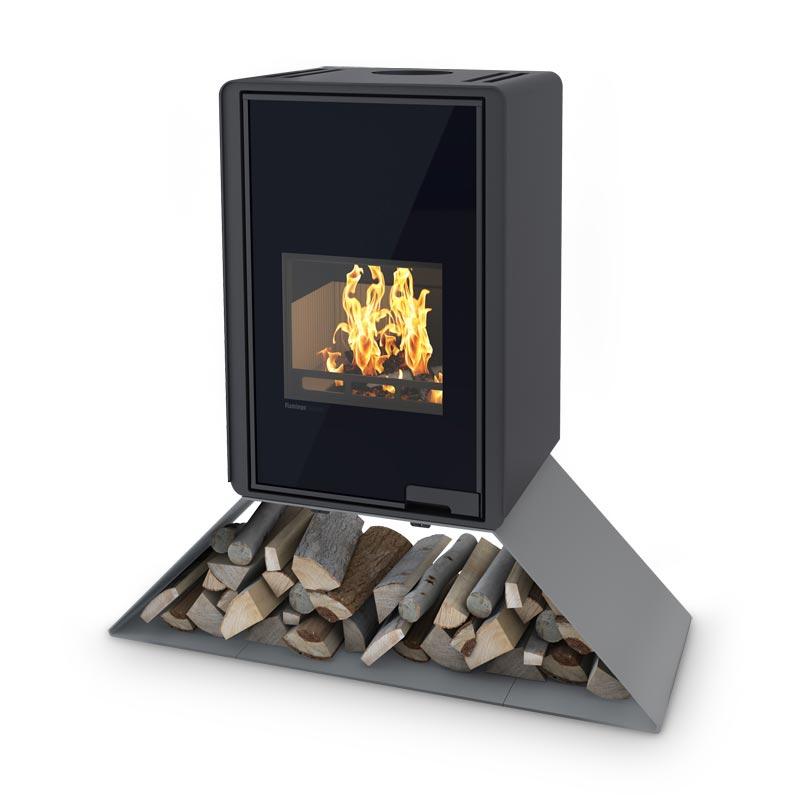 Kaminofen HS Flamingo Deluxe Senai 9 kW - Farbe: Grau