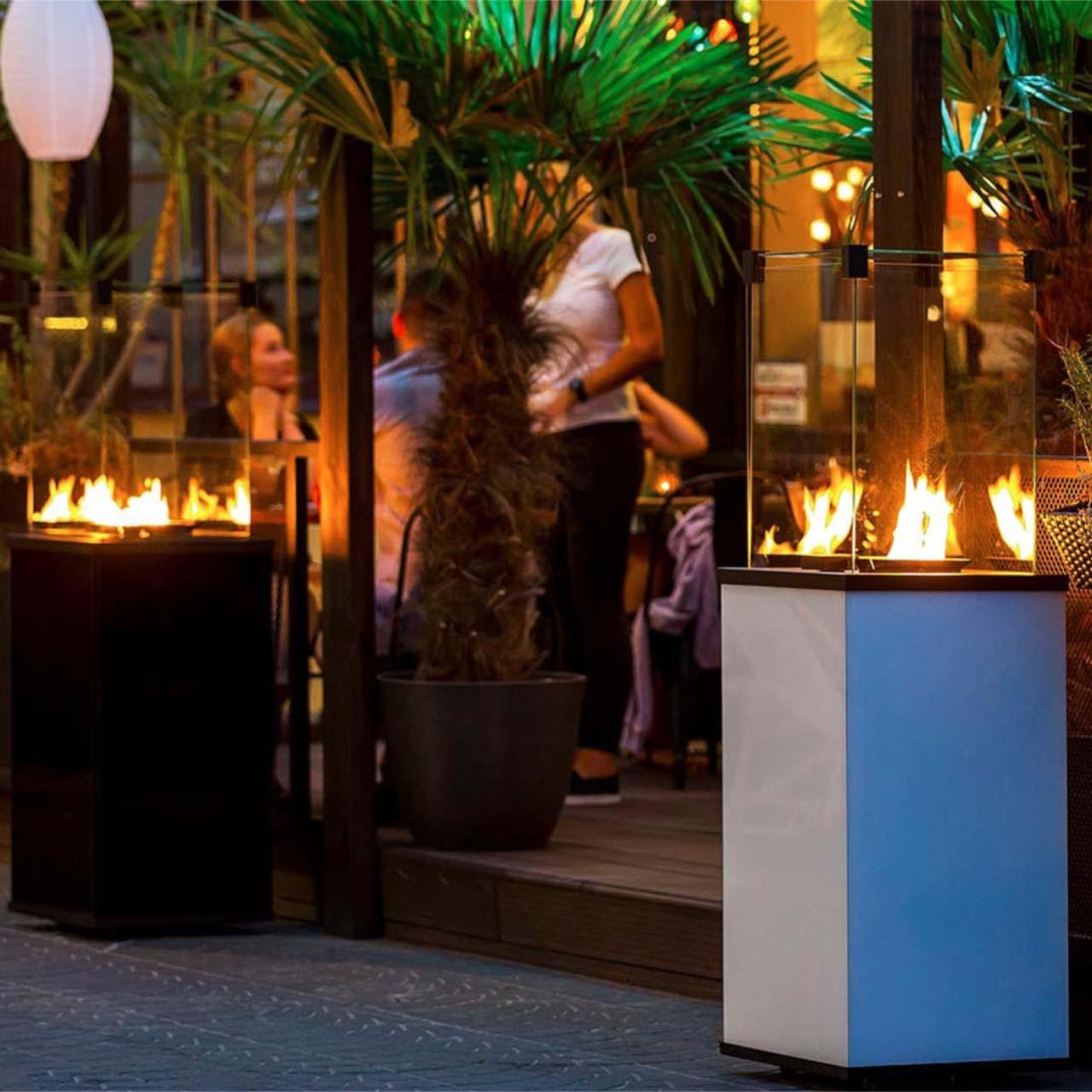 Gaskamin Terrassenofen Kratki PATIO 4-8,2 kW - Ausführung: Stahl