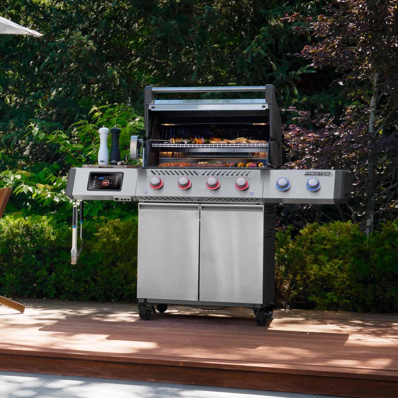 Gasgrill Napoleon Prestige PRO 500 Connected Edelstahl, inkl. Drehspieß (2026)