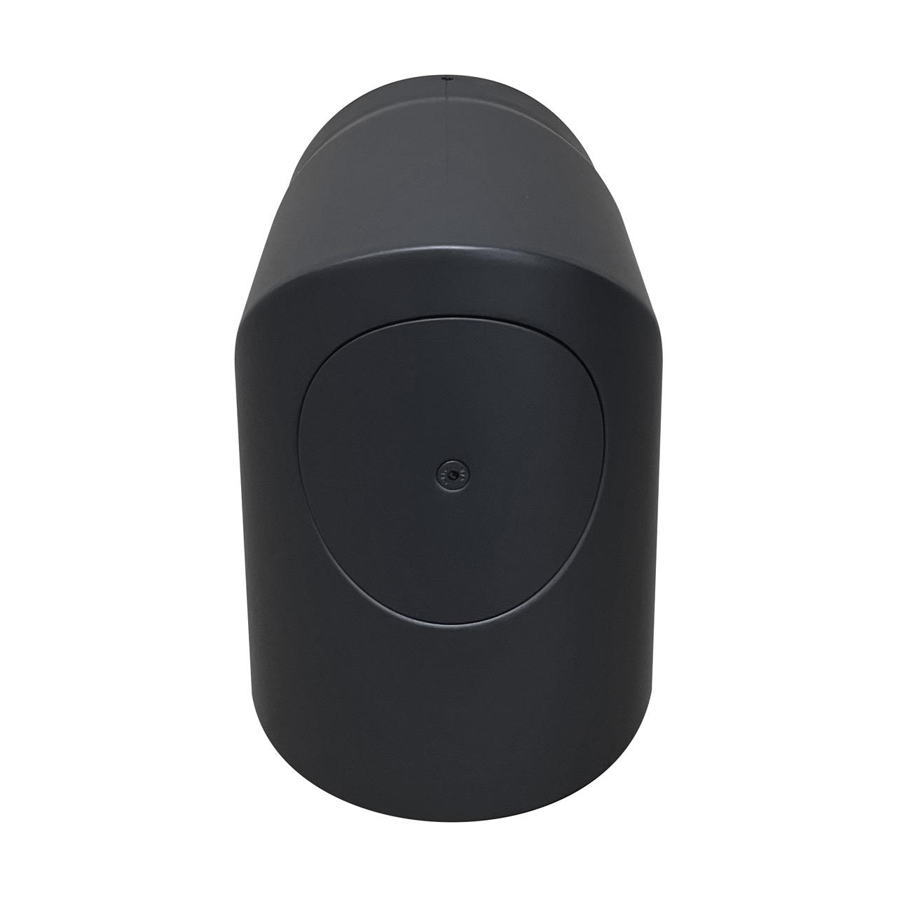 Ofenrohr Bogen 2tlg. starr geschliffen mit Tür DN 180 mm 90° Schwarz