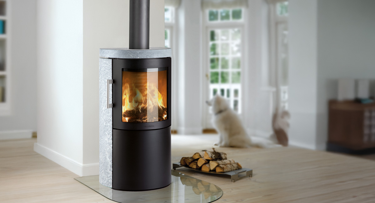 Montagebeispiel, HWAM 3420c Speckstein Montagebeispiel, HWAM 3420c Speckstein