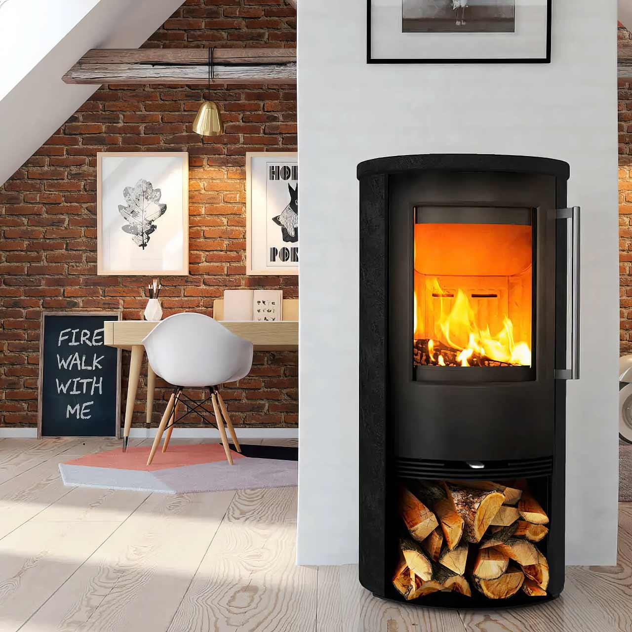 Kaminofen Termatech TT21RS-Black Speckstein 5 kW