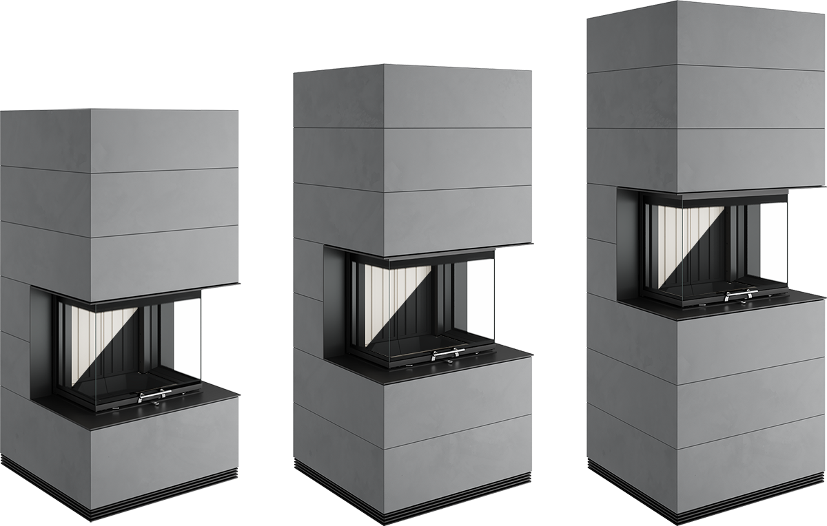 Varianten Kaminbausatz Spartherm SIM Arte 3RL-60h Varianten