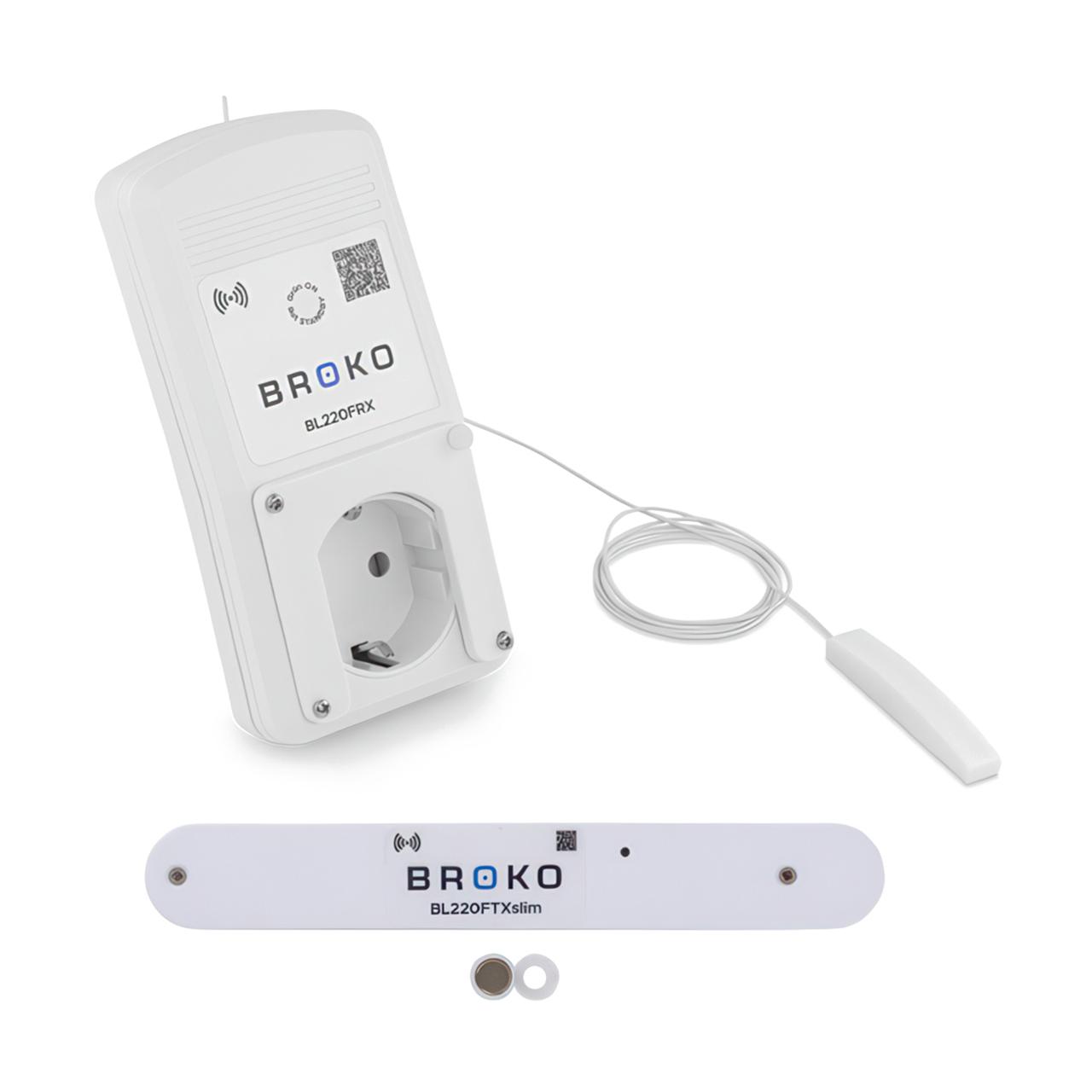 Funk-Abluft-Fensterkontaktschalter Broko BL220Fslim mit DIBt-Zulassung