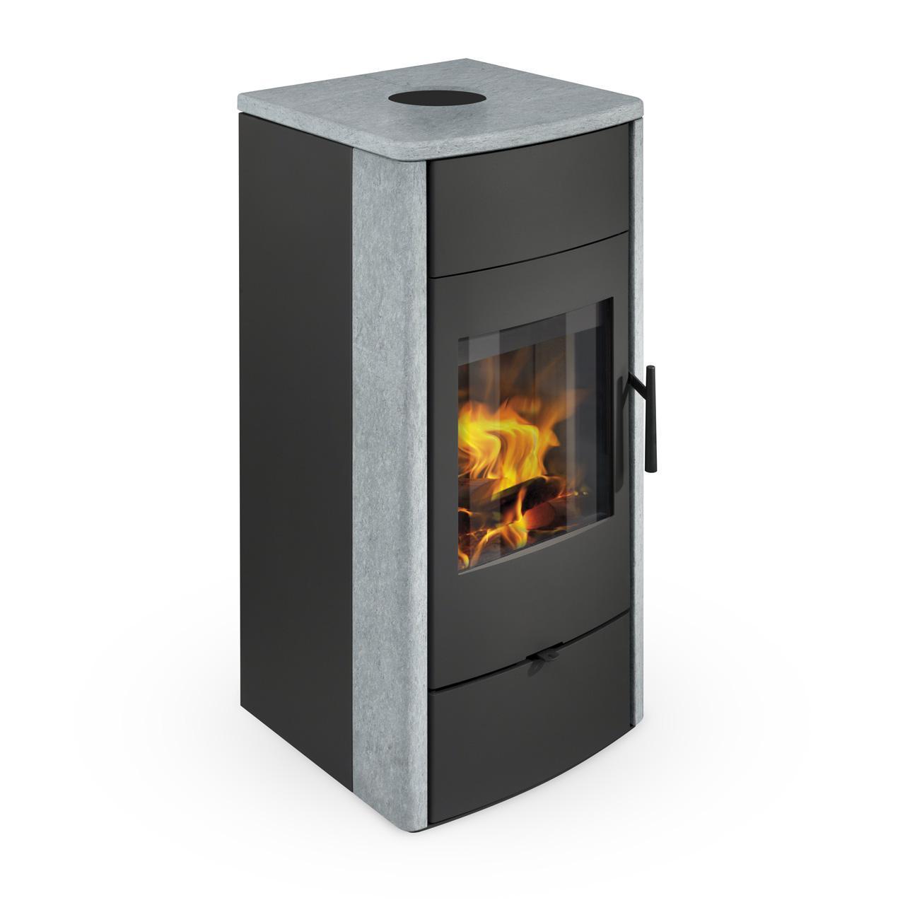 Kaminofen wasserführend Nordenger Eskil 02 WT Naturstein 10 kW