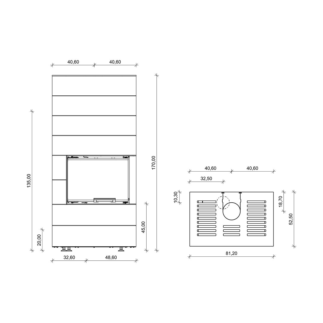 Kaminofen Neocube C10 Black & White Edition 7,8 kW - Ausführung: C10 Nero satin