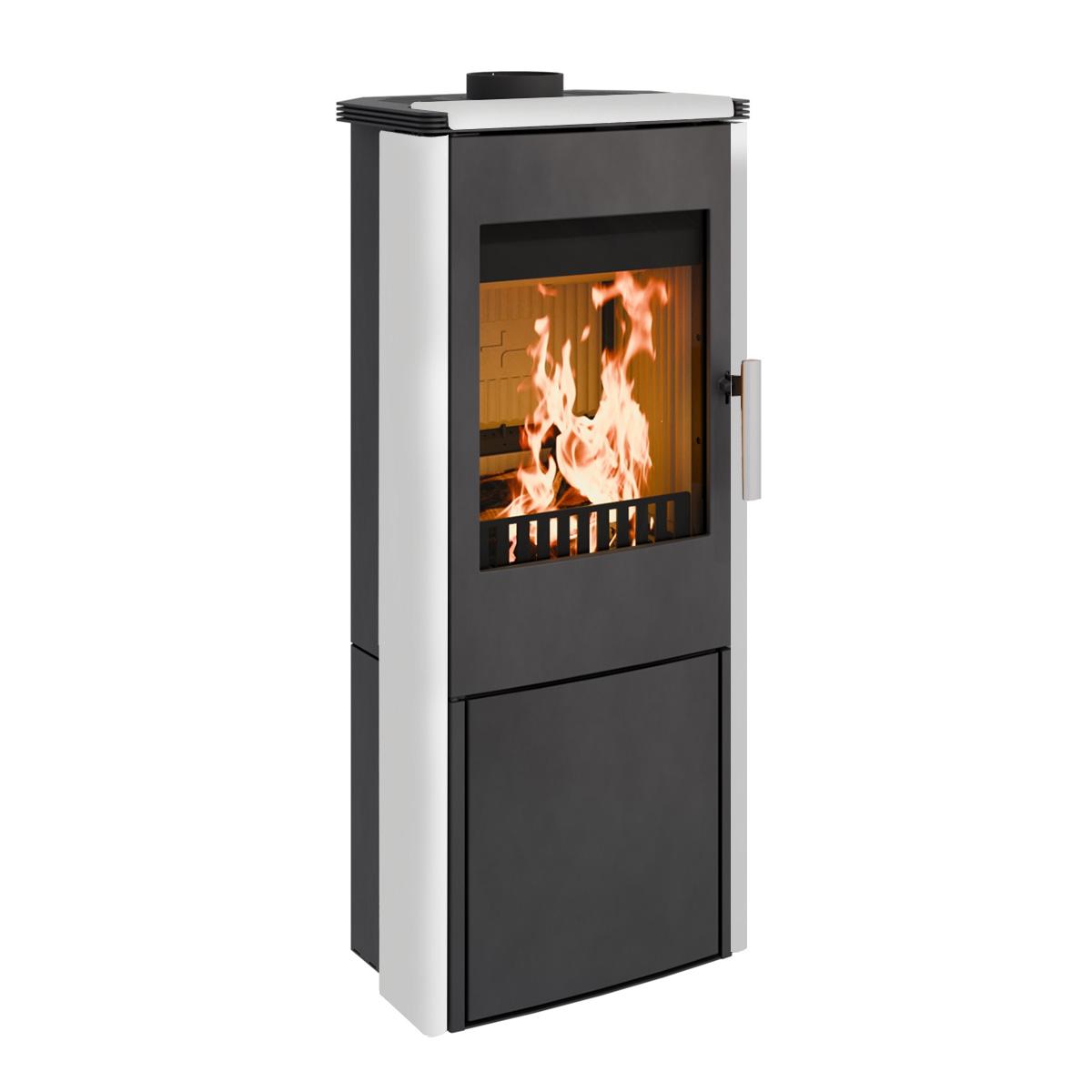 Kaminofen Haas und Sohn Montegrotto mit 6 kW - Verkleidung: Whiterock