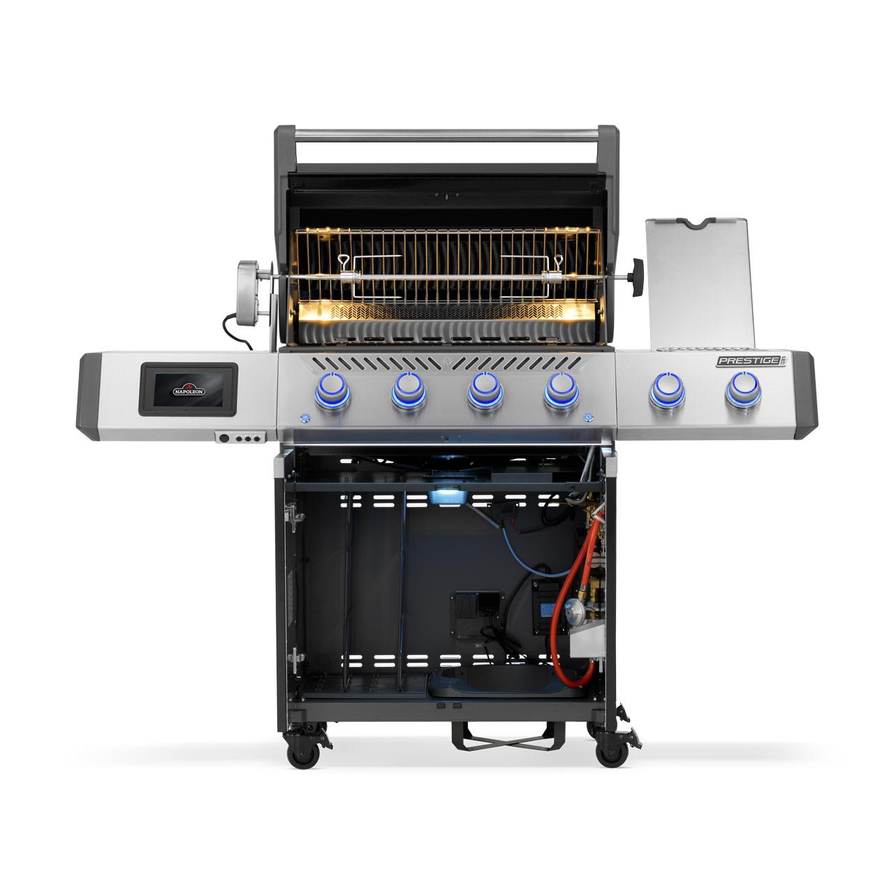 Gasgrill Napoleon Prestige PRO 500 Connected Schwarz, inkl. Drehspieß (2026)