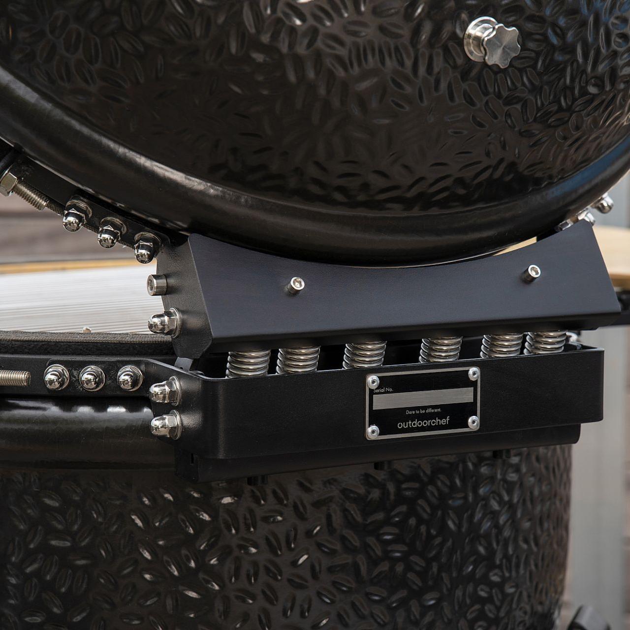 Outdoorchef Heat Outdoorküche 3-teilig: EGG 460 H & Caso BBQ Cooler inkl. Granit-Arbeitsplatten