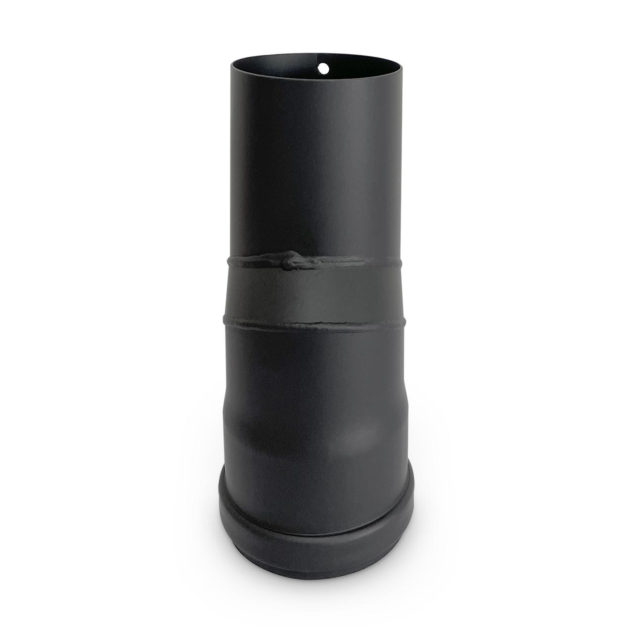 Pelletofenrohr Versatzbogen DN 80 mm Schwarz 20 mm S-Bogen