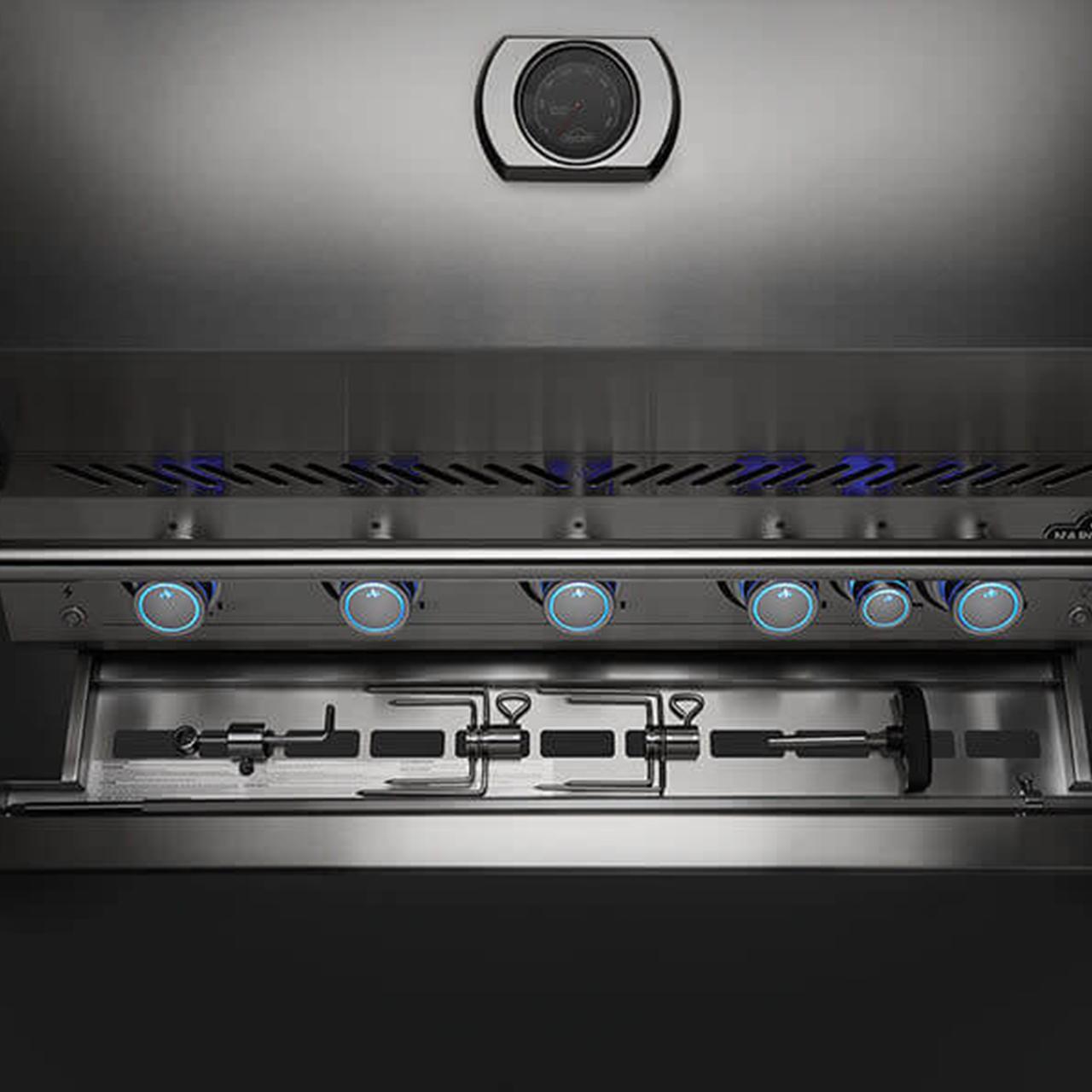 Napoleon Einbau Gasgrill 700-Series 44 Zoll Edelstahl BIG44RBPSS-1 für Outdoorküche inkl. Drehspieß