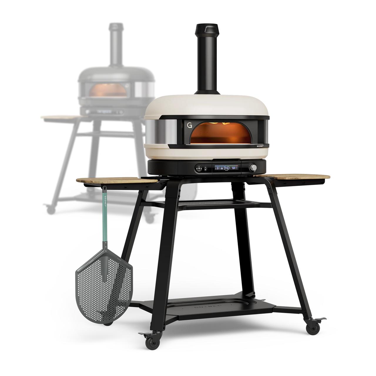 Pizzaofen Gozney Dome Gen 2.0 Essentials Bundle inkl. Gestell und Pro Pizzaschieber XL - Ausführung: Off Black