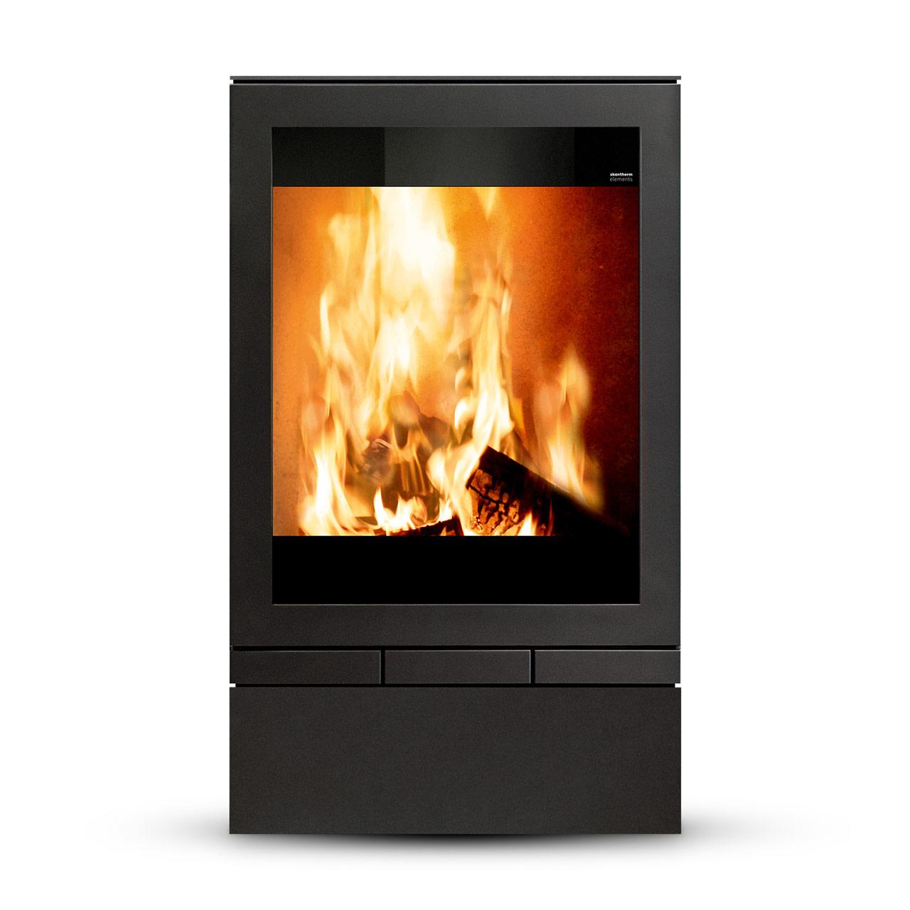 Kaminofen Skantherm Elements 603 Front 2.0 7 kW - Ausführung: Türanschlag Rechts (Griff Links)