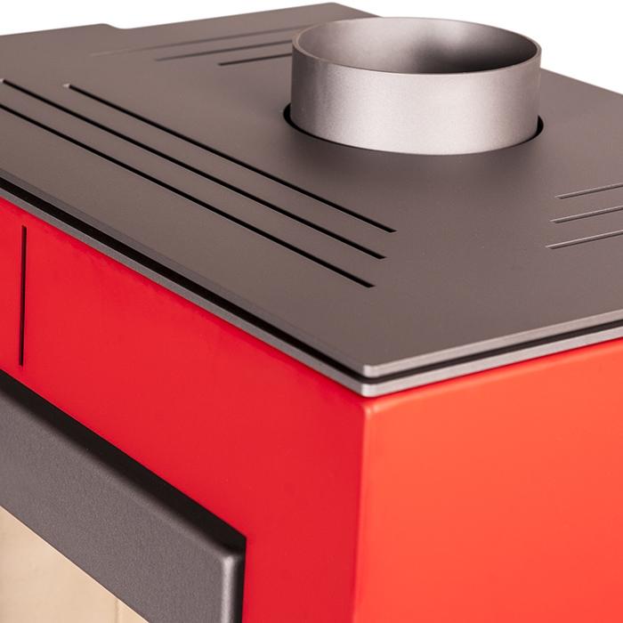 Kaminofen HS Flamingo Evenes 9 kW - Farbe: Rot