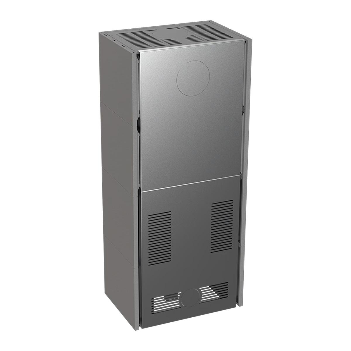 Kaminbausatz ILDNord Bergen Box mit 8 kW - Farbe: grau