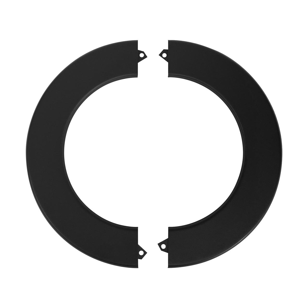 Ofenrohr Rosette 2-teilig DN 160 mm Schwarz