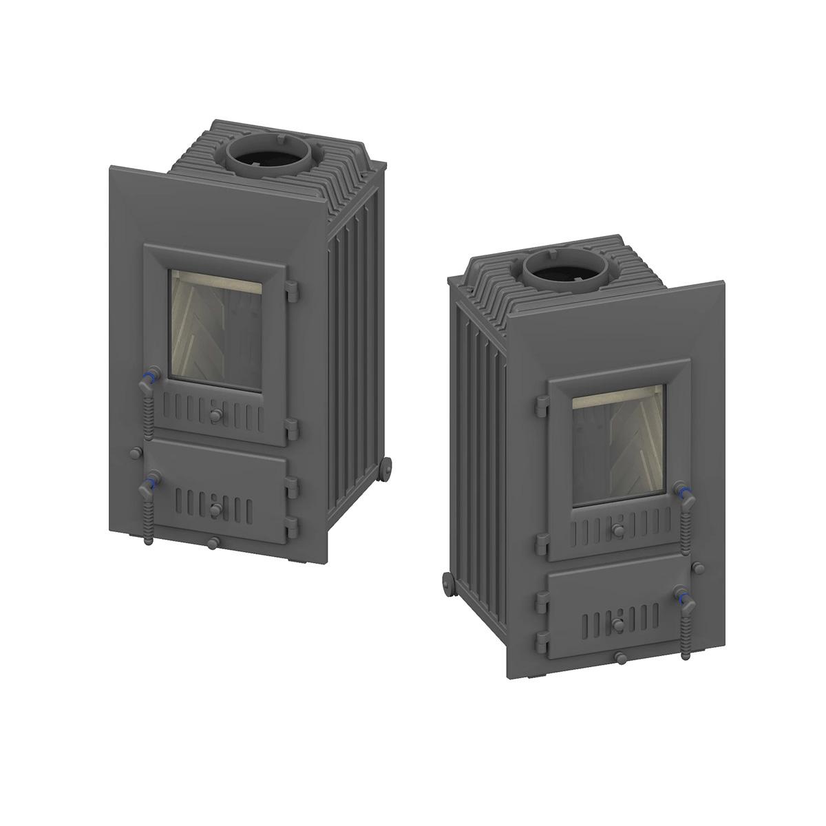 Heizeinsatz Schmid SD 9 E mit 9 kW - Türanschlag: rechts