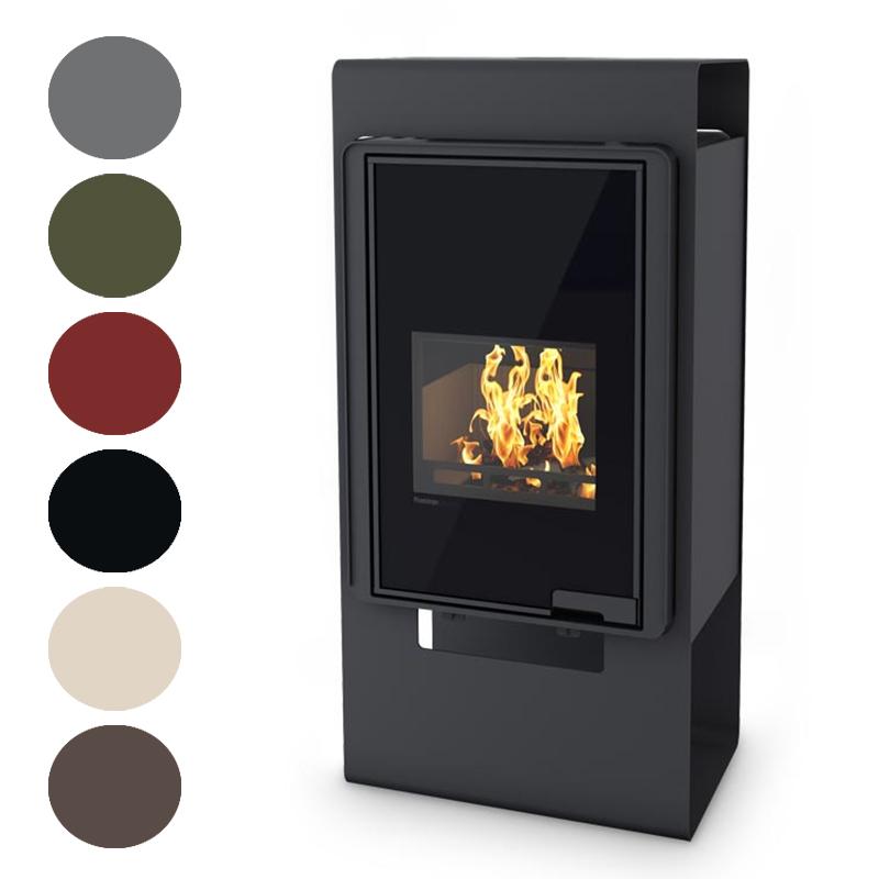 Kaminofen HS Flamingo Deluxe Singa 9 kW - Farbe: Grau