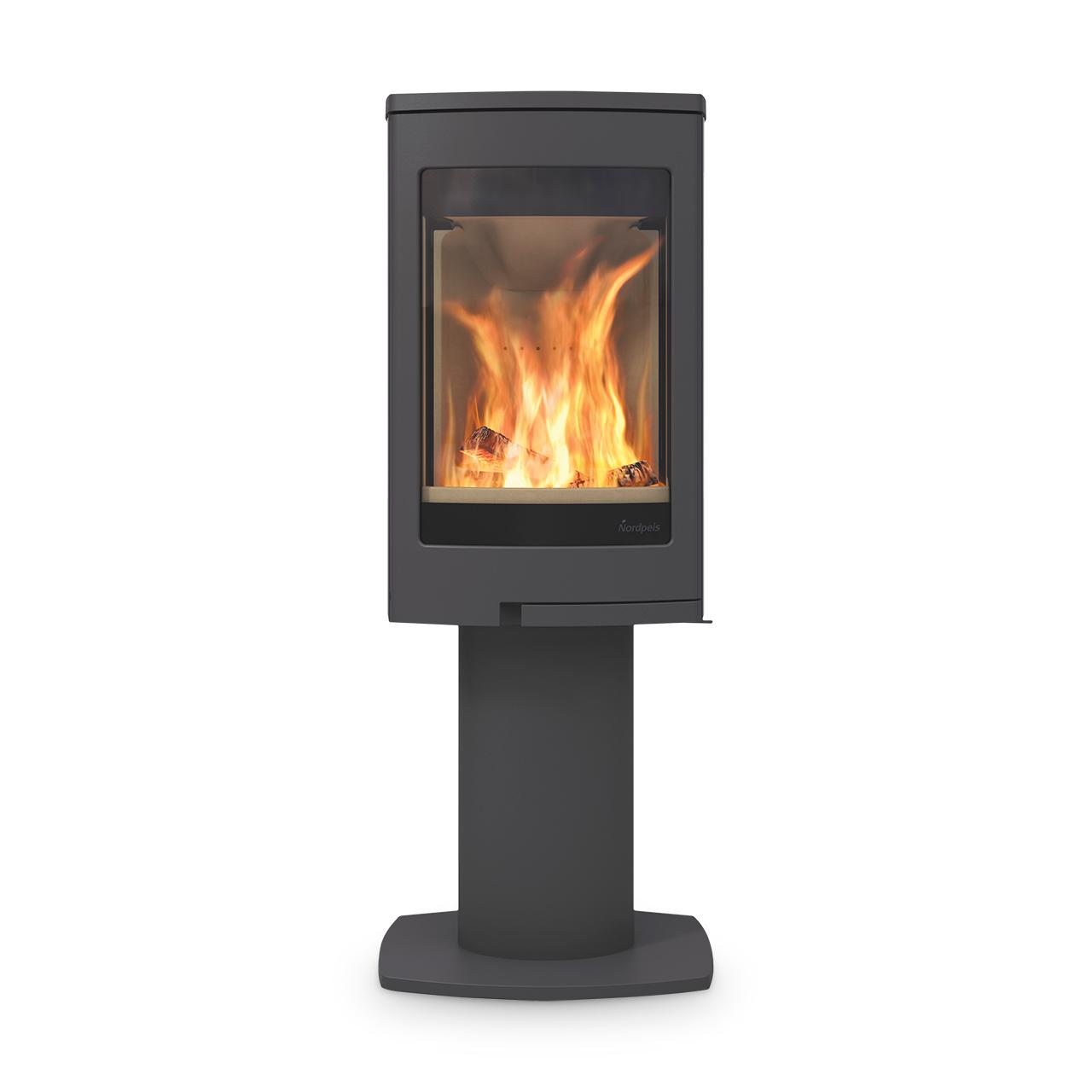 Kaminofen Nordpeis Duo 1 mit Seitenglas 5 kW