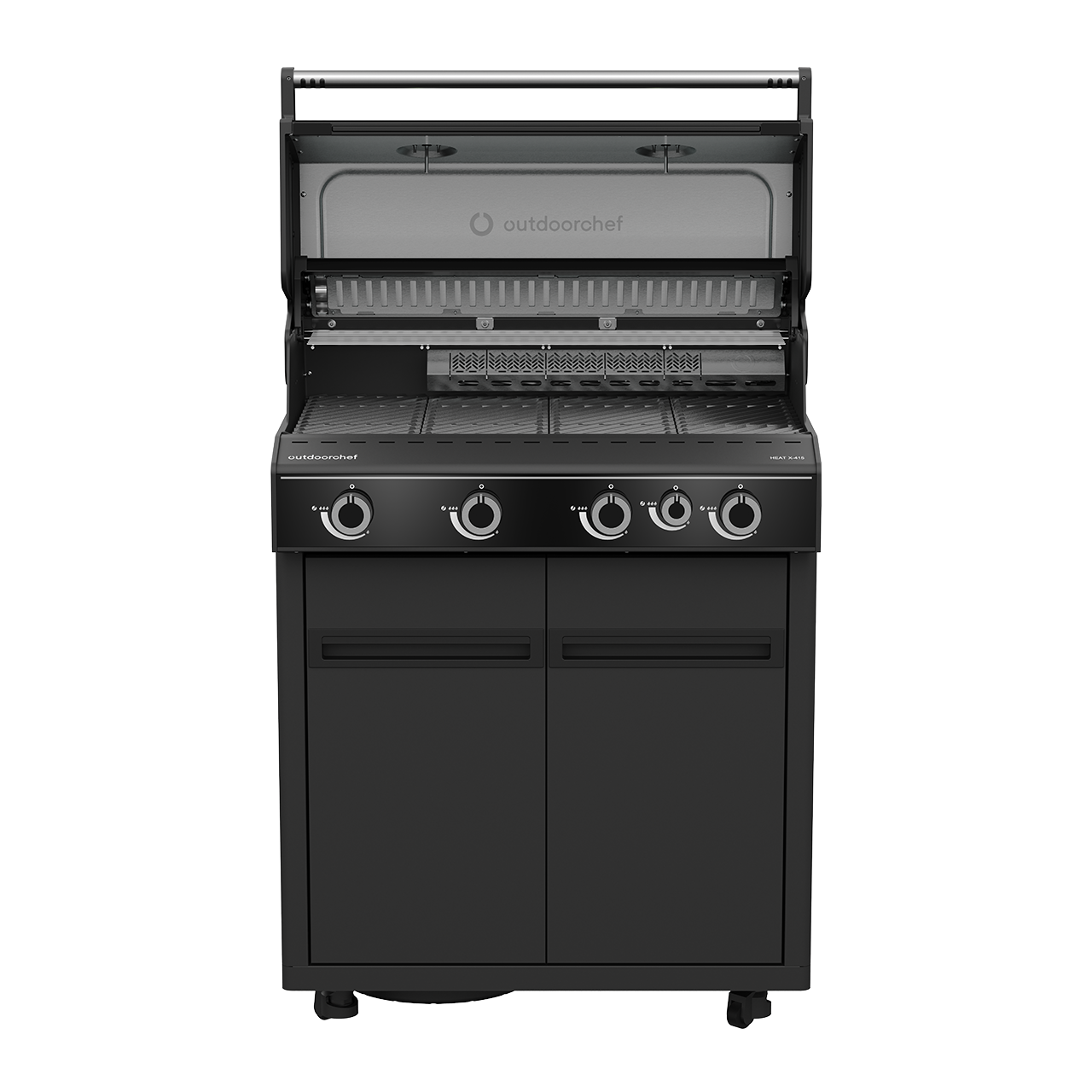 Outdoorchef Heat X-415 RB K mit Gusseisenrosten und Bedienkonsole