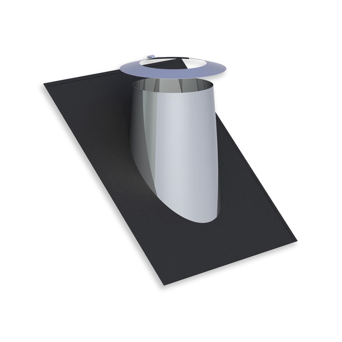 Jeremias DW Dachdurchführung mit Elastomerrand und Wetterkragen - Dachneigung: 26-35° - Ausführung: ziegelrot - für Schornstein-Innendurchmesser: 180mm