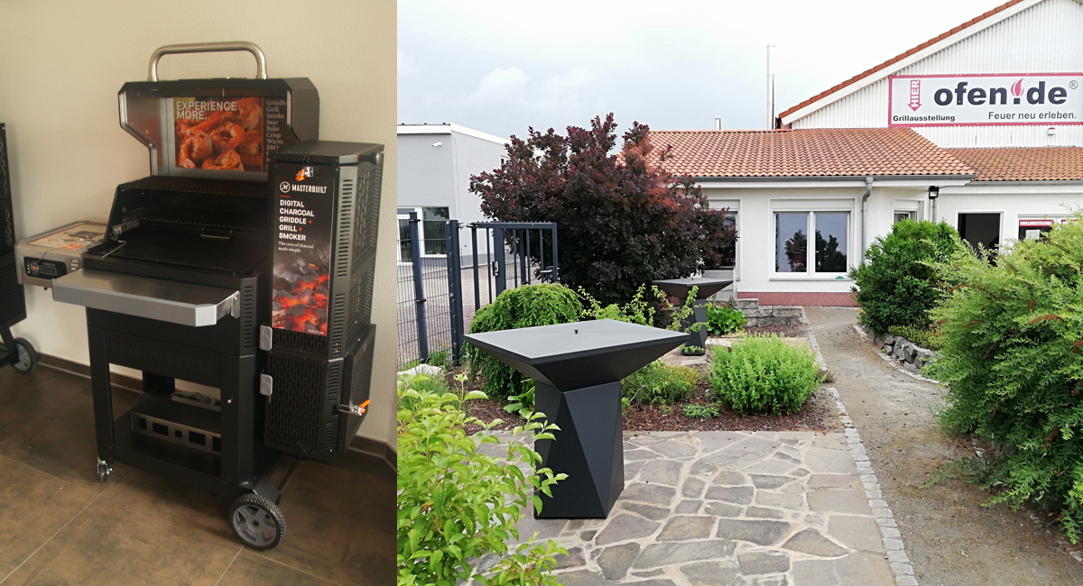 Plancha Grills in der ofen.de Grillausstellung