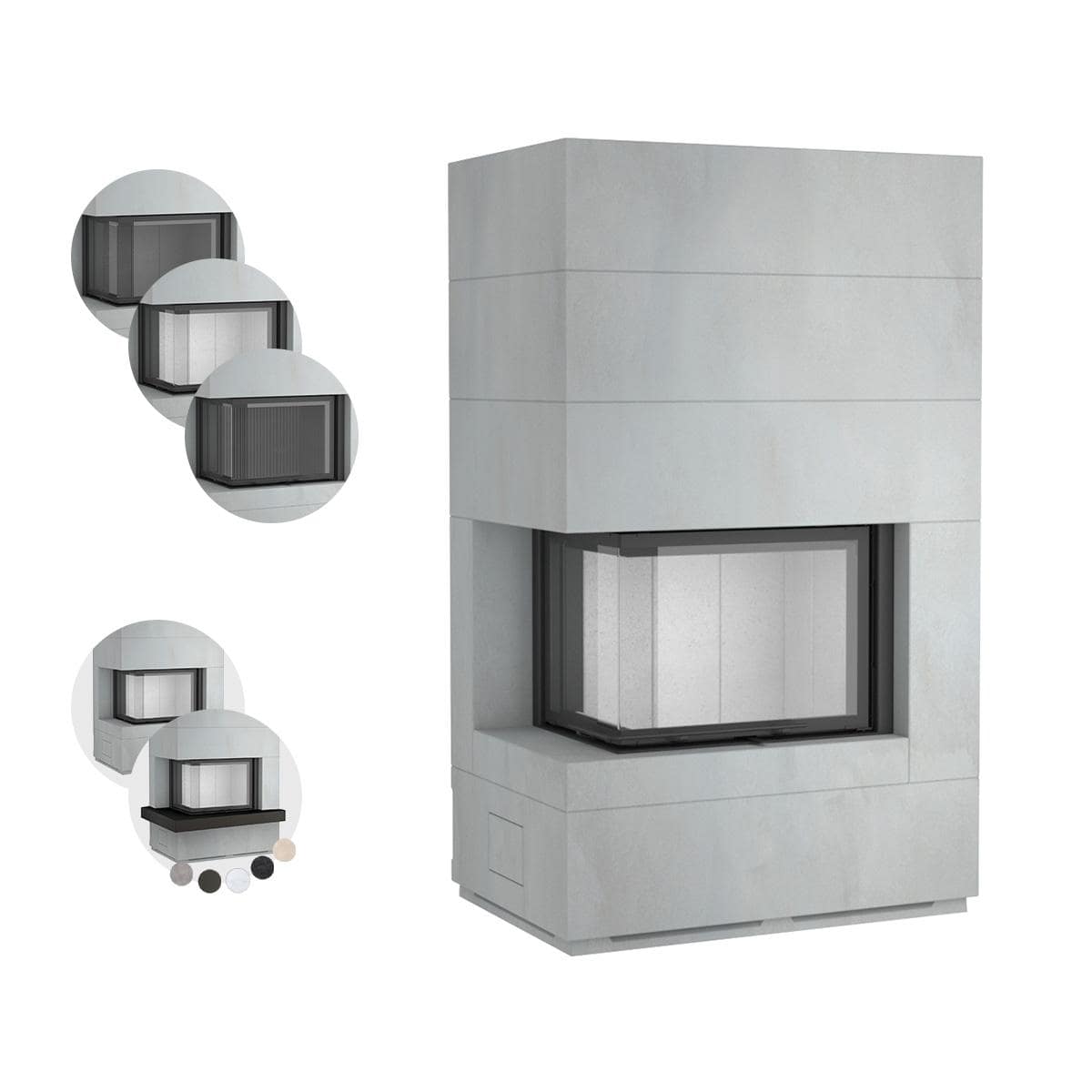 Kaminbausatz wasserführend Camina S10 mit 14,9 kW