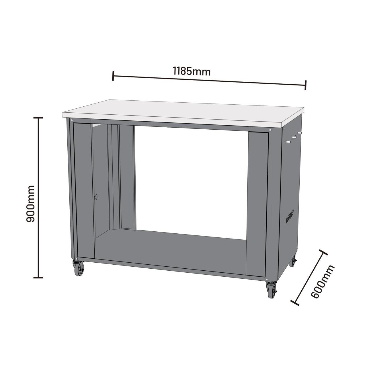 Cozze Plancha G-700 Bundle inkl. offenes Modul 115 cm mit Edelstahlplatte & Gratis Grillspatel