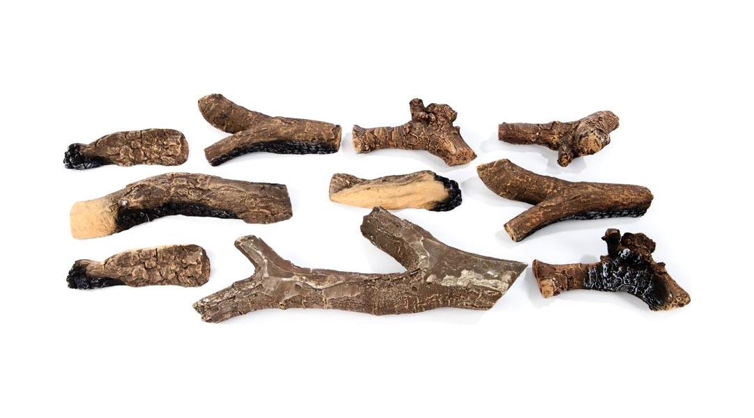 Keramische Holzscheite Xaralyn 6 oder 10 Stück - Anzahl: 10 Stück