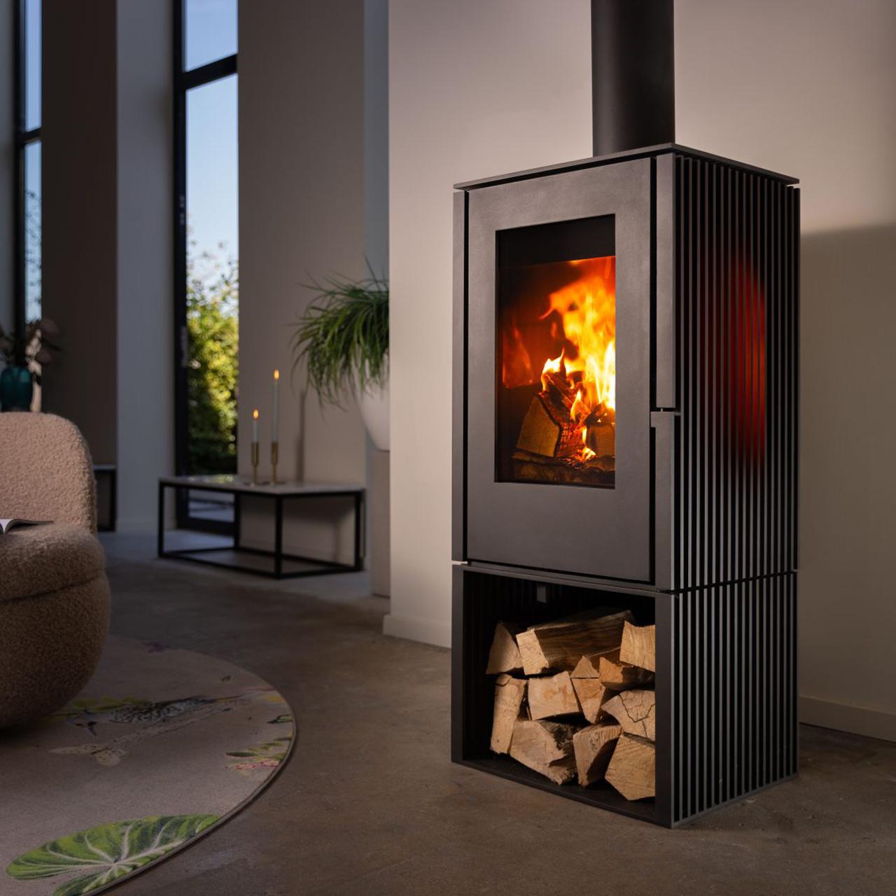 Kaminofen Trimline Woody Loft 3S mit 6,8 kW